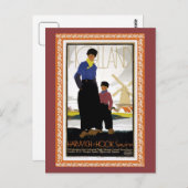 ヴィンテージハーウィッチホークヴァンホランド船 ポストカード (正面/裏面)