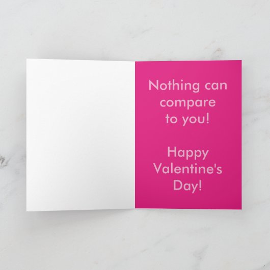 ヴィンテージハートとバラグリーティングカード シーズンカード (内部)