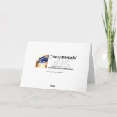 ヴィンテージハートのバラバレンタインのグリーティングカード シーズンカード (裏面)