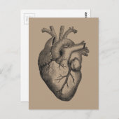 ヴィンテージハートイラストレーション ポストカード (正面/裏面)