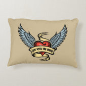 ヴィンテージハートウィング、愛与えようなる アクセントクッション (裏面)