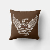 ヴィンテージハートウィング、愛与えようなる クッション (裏面)