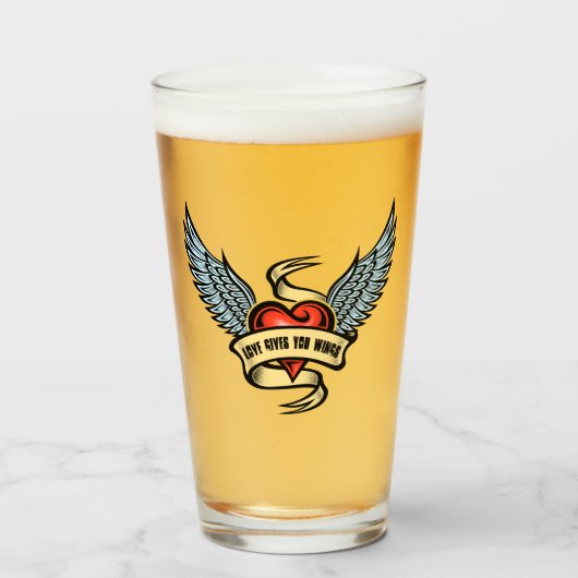 ヴィンテージハートウィング、愛与えようなる タンブラーグラス (ドリンク正面)