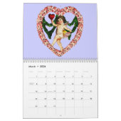 ヴィンテージハートカレンダー カレンダー (3月 2026)