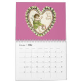 ヴィンテージハートカレンダー カレンダー (1月 2026)