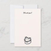 ヴィンテージハートケーキ名前をカスタムするサンキューカード サンキューカード (正面)
