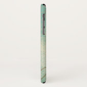 ヴィンテージハートティール（緑がかった色）とモノグラムイニシャル Case-Mate iPhoneケース (裏面/左)