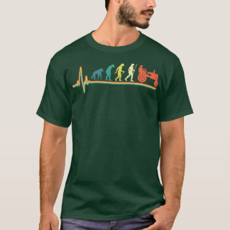 ヴィンテージハートハートビートトラクターのレトロ展開ヴィンテージ Tシャツ