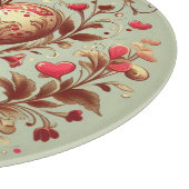 ヴィンテージハートバレンタインデーxoxo カッティングボード (角)