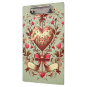 ヴィンテージハートバレンタインデーxoxo クリップボード (左)