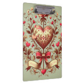 ヴィンテージハートバレンタインデーxoxo クリップボード (右)