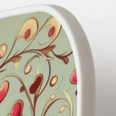 ヴィンテージハートバレンタインデーxoxo ピックルボールラケット (左詳細)