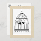 ヴィンテージハートバーケージベビー期日のお知らせ 案内ポストカード (正面/裏面)