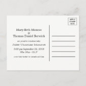 ヴィンテージハートバーケージ男の赤ちゃん発表 案内ポストカード (裏面)