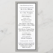 ヴィンテージハートバーケージ結婚式 プログラム (裏面)