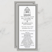 ヴィンテージハートバーケージ結婚式 プログラム (正面/裏面)