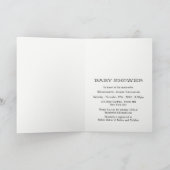 ヴィンテージハートバードケージベビーシャワー招待状 招待状 (内部)