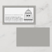 ヴィンテージハートバードケ結婚ージのウェブサイト エンクロージャーカード (正面/裏面)