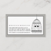 ヴィンテージハートバードケ結婚ージのウェブサイト エンクロージャーカード (正面)