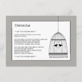 ヴィンテージハートバードケ結婚ージ詳細 エンクロージャーカード (正面)