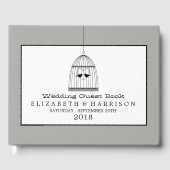 ヴィンテージハートバードケ結婚ージ ゲストブック (正面)