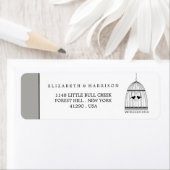 ヴィンテージハートバードケ結婚ージ ラベル (インサイチュ)