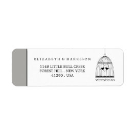 ヴィンテージハートバードケ結婚ージ ラベル