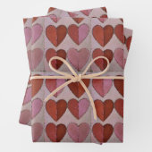 ヴィンテージハートパターン ラッピングペーパーシート (インサイチュ)