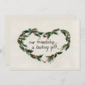 ヴィンテージハートホリー友好ことわざ シーズンカード (正面/裏面)