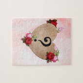 ヴィンテージハートポップ・アートの問題ジグソーパズル ジグソーパズル (横)