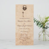 ヴィンテージハートロックおよび鍵結婚式 プログラム (スタンド正面)