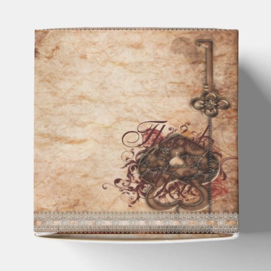 ヴィンテージハートロックと鍵結婚の感謝 フェイバーボックス (上部)