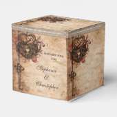 ヴィンテージハートロックと鍵結婚の感謝 フェイバーボックス (裏面サイド)