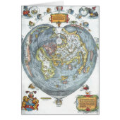 ヴィンテージハート型アンティークワールドマップピーターピア (正面)