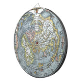 ヴィンテージハート型アンティークワールドマップピーターピア ダーツボード (正面右)