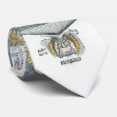 ヴィンテージハート型アンティークワールドマップピーターピア ネクタイ (ロール)