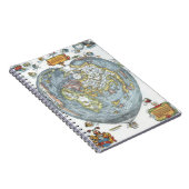 ヴィンテージハート型アンティークワールドマップピーターピア ノートブック (右側)