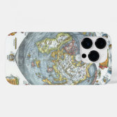 ヴィンテージハート型アンティークワールドマップピーターピア Case-Mate iPhoneケース (裏面 (横))