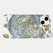 ヴィンテージハート型アンティークワールドマップピーターピア Case-Mate iPhoneケース (裏面 (横))