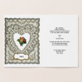 ヴィンテージハート型レーステンプレート 箔カード (内部)