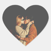 ヴィンテージハート型封筒用シールシール ハートシール (正面)