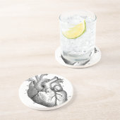 ヴィンテージハート構造 |カスタマイズ可能 コースター (側面)