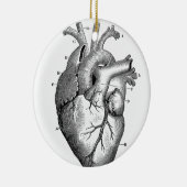 ヴィンテージハート構造 |カスタマイズ可能 セラミックオーナメント (右)