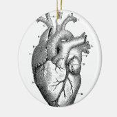 ヴィンテージハート構造 |カスタマイズ可能 セラミックオーナメント (左)