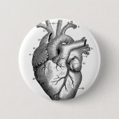 ヴィンテージハート構造 |カスタマイズ可能 缶バッジ (正面)