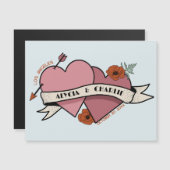 ヴィンテージハート磁気結婚招待 (正面/裏面)