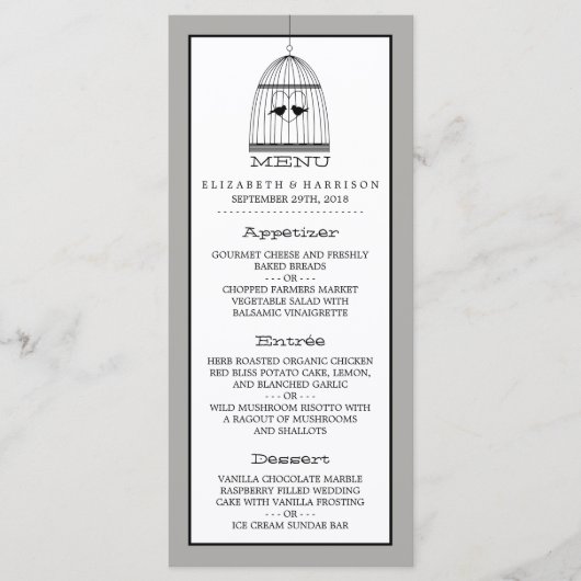 ヴィンテージハート結婚のメニュー メニュー (正面)