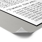 ヴィンテージハート結婚の着座表 ポスター (角)