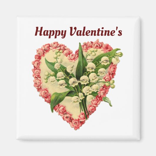 ヴィンテージハート角磁石 マグネット (正面)