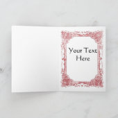 ヴィンテージハート解剖学的バレンタインデーティングカード シーズンカード (内部)